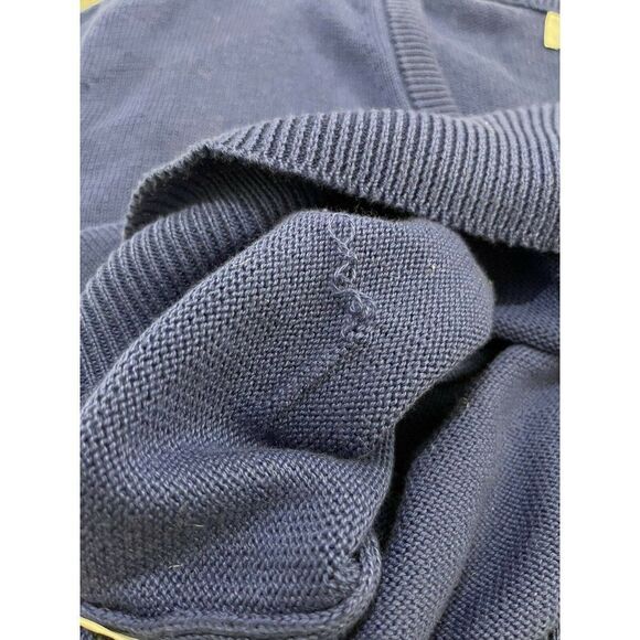 Brooks Brothers Men's V-Neck Sweater Royal Blue 100% Seaisland Cotton Size 40 - Picture 8 of 8